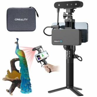 Creality 3D scanner with peacock scanning example