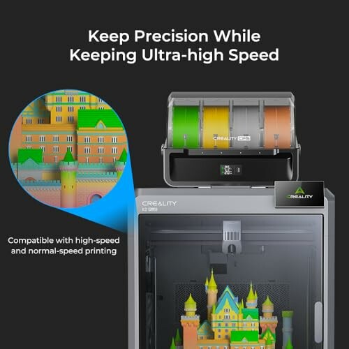 Creality K1 Max 3D printer with high-speed printing capability.