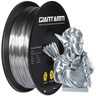 GIANTARM Silk Metallic Silver PLA Filament