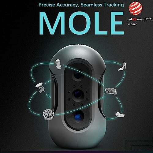 Mole tracking device with award and icons