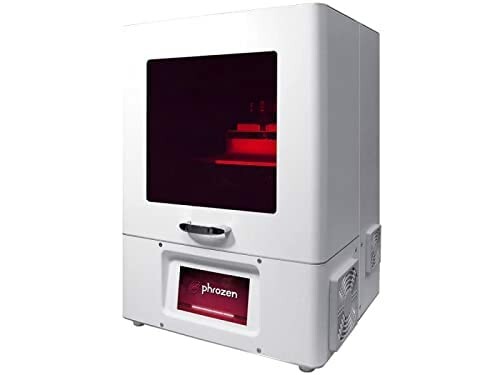 Phrozen 3D printer with red-lit interior